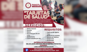 Abre Panotla nuevamente registro para obtener tarjetas de salud y acceder a beneficios médicos.