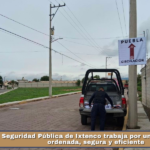 Seguridad Pública de Ixtenco trabaja por una movilidad ordenada, segura y eficiente.
