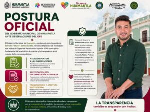 Gobierno de Huamantla atenderá observaciones del OFS conforme al procedimiento legal