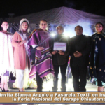 Invita Blanca Angulo a Pasarela Textil en inauguración de la Feria Nacional del Sarape Chiautempan 2026.