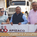 Da arranque Javier Rivera trabajos de rehabilitación de la avenida Juárez.