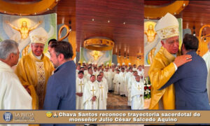 😇🙏🏻Chava Santos reconoce trayectoria sacerdotal de monseñor Julio César Salcedo Aquino