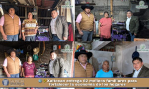⚙️🌾Xaltocan entrega 62 molinos familiares para fortalecer la economía de los hogares