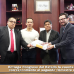 Entrega Congreso del Estado la cuenta pública correspondiente al segundo trimestre de 2026.