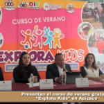 Presentan el curso de verano gratuito “Explora Kids” en Apizaco.