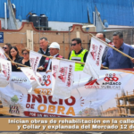 Inician obras de rehabilitación en la calle Barberán y Collar y explanada del Mercado 12 de Mayo.