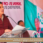 Alfonso Sánchez llama a fortalecer el movimiento con honestidad, sencillez y apego a sus principios.
