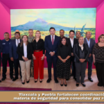 Tlaxcala y Puebla fortalecen coordinación en materia de seguridad para consolidar paz regional.