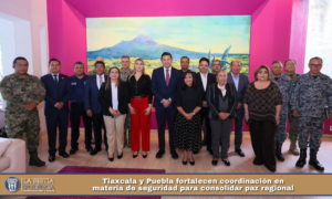Tlaxcala y Puebla fortalecen coordinación en materia de seguridad para consolidar paz regional.