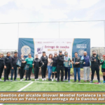Gestión del alcalde Giovani Montiel fortalece la infraestructura deportiva en Tetla con la entrega de la Cancha del Mundial Social.