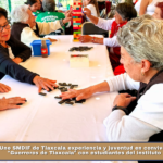 Une SMDIF de Tlaxcala experiencia y juventud en convivencia del equipo «Guerreros de Tlaxcala» con estudiantes del instituto “Blas Pascal”.