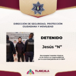 Policía Municipal de Tlaxcala frustra intento de ingreso de persona en estado inconveniente a la sede del Ayuntamiento.