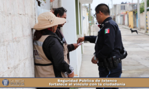 Seguridad Pública de Ixtenco fortalece el vínculo con la ciudadanía.