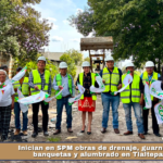 Inician en SPM obras de drenaje, guarniciones, banquetas y alumbrado en Tlaltepango.