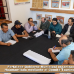 Fortalece Gobierno Municipal organización de la Huamantlada mediante el Comité Taurino Municipal.