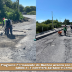 Programa Permanente de Bacheo avanza con trabajos en la salida a la carretera Apizaco–Huamantla.