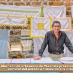 Mercado de artesanos de Tlaxcala preserva la esencia cultural del estado a través de sus creaciones.