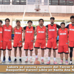 Lakers se corona campeón del Tercer Torneo de Basquetbol Varonil Libre en Santa Ana Nopalucan.