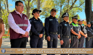 La SSC fortalece la proximidad social y la prevención durante el operativo Cero Tolerancia en la capital tlaxcalteca.