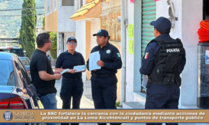 La SSC fortalece la cercanía con la ciudadanía mediante acciones de proximidad en La Loma Xicohténcatl y puntos de transporte público.