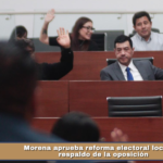 Morena aprueba reforma electoral local sin respaldo de la oposición.