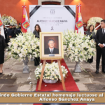 Rinde Gobierno Estatal homenaje luctuoso al exgobernador Alfonso Sánchez Anaya.