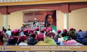 Cambiar el ejercicio del poder, el reto de la Cuarta Transformación: Ana Lilia Rivera.