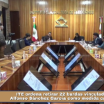 ITE ordena retirar 22 bardas vinculadas a Alfonso Sánchez García como medida cautelar.