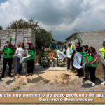 Inicia equipamiento de pozo profundo de agua potable en San Isidro Buensuceso.