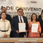 Zacatelco fortalece su archivo municipal con convenio de colaboración estatal.