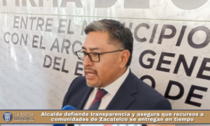 Alcalde defiende transparencia y asegura que recursos a comunidades de Zacatelco se entregan en tiempo.