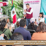 Alfonso Sánchez: seguimos haciendo un Morena cercano al pueblo y fuerte en el territorio.