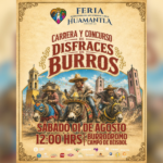 Todo listo para la carrera y concurso de disfraces de burros en la Feria de Huamantla 2026.