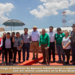 ​Entrega el Gobierno de Apizaco rehabilitación e impermeabilización de casi mil metros cuadrados en la Plaza Guadalupe.