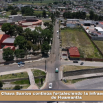 Chava Santos continúa fortaleciendo la infraestructura vial de Huamantla.