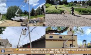 💡 Espacios más iluminados y seguros: Realizan mantenimiento integral al alumbrado público en los barrios del Alto y Zavaleta 🏗️✨