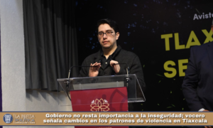 Gobierno no resta importancia a la inseguridad; vocero señala cambios en los patrones de violencia en Tlaxcala.