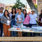 Realiza Gobierno Municipal de Zacatelco Jornada de Métodos Anticonceptivos “Edusex” en favor de la salud de las mujeres.