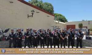 La Dirección Ejecutiva de la SSC fortalece la proximidad social con «La SSC cerca de ti» en Ixtacuixtla.