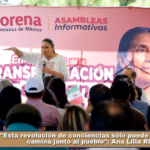 «Esta revolución de conciencias sólo puede dar frutos si camina junto al pueblo»: Ana Lilia Rivera.