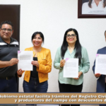 Gobierno estatal facilita trámites del Registro Civil a productoras y productores del campo con descuentos del 70 %.