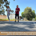 Muévete Tlaxcala fortalece la convivencia y promueve estilos de vida saludables cada domingo.