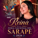Es Esthefany Galilea Mendieta García la Reina de la Feria Nacional del Sarape Chiautempan 2026.