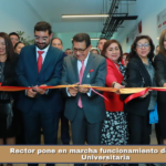 Rector pone en marcha funcionamiento de la Torre Universitaria.