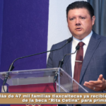 Más de 47 mil familias tlaxcaltecas ya recibieron la tarjeta de la beca «Rita Cetina» para primaria.