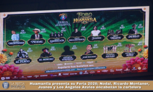 Huamantla presenta su Feria 2026; Nodal, Ricardo Montaner, Juanes y Los Ángeles Azules encabezan la cartelera.