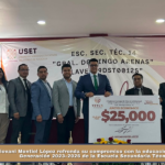 Giovani Montiel López refrenda su compromiso con la educación al apadrinar a la Generación 2023–2026 de la Escuela Secundaria Técnica No. 14.