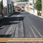 Renuevan calle Campeche en Chiautempan tras décadas de abandono.