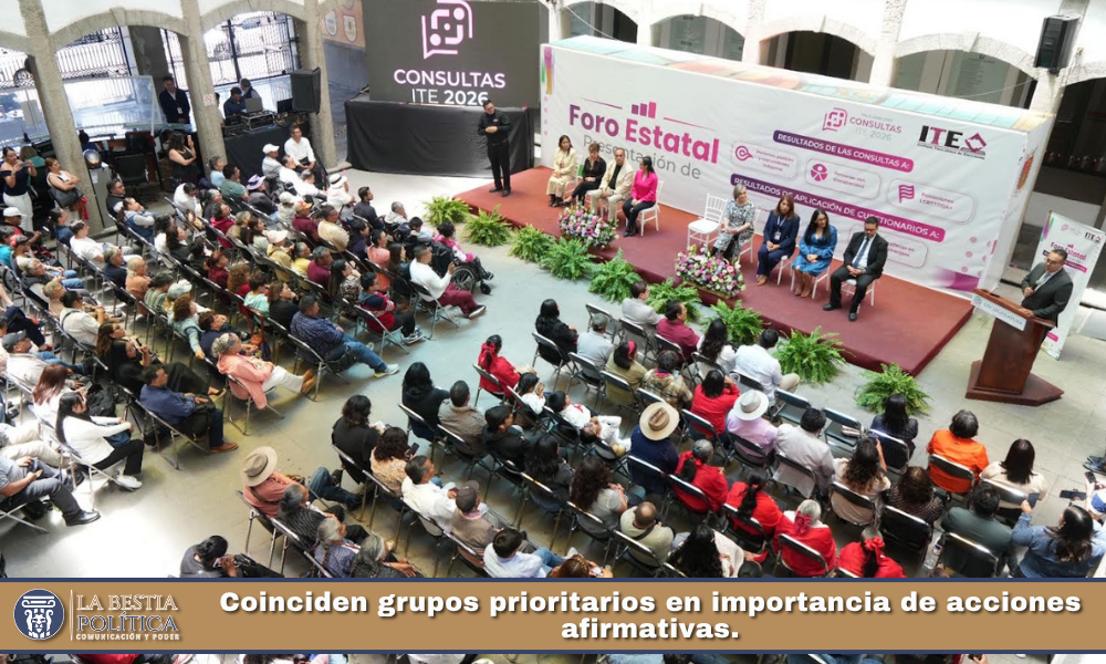 EL ITE PRESENTÓ LOS RESULTADOS DE LAS CONSULTAS A PERSONAS, PUEBLOS Y COMUNIDADES INDÍGENAS; PERSONAS CON DISCAPACIDAD; Y POBLACIONES LGBTTTIQA+, LOS CUALES SERVIRÁN PARA DISEÑAR ACCIONES AFIRMATIVAS PARA EL PRÓXIMO PROCESO ELECTORAL.