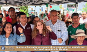 Marcela González reconoce el compromiso del pueblo con la transformación de México.